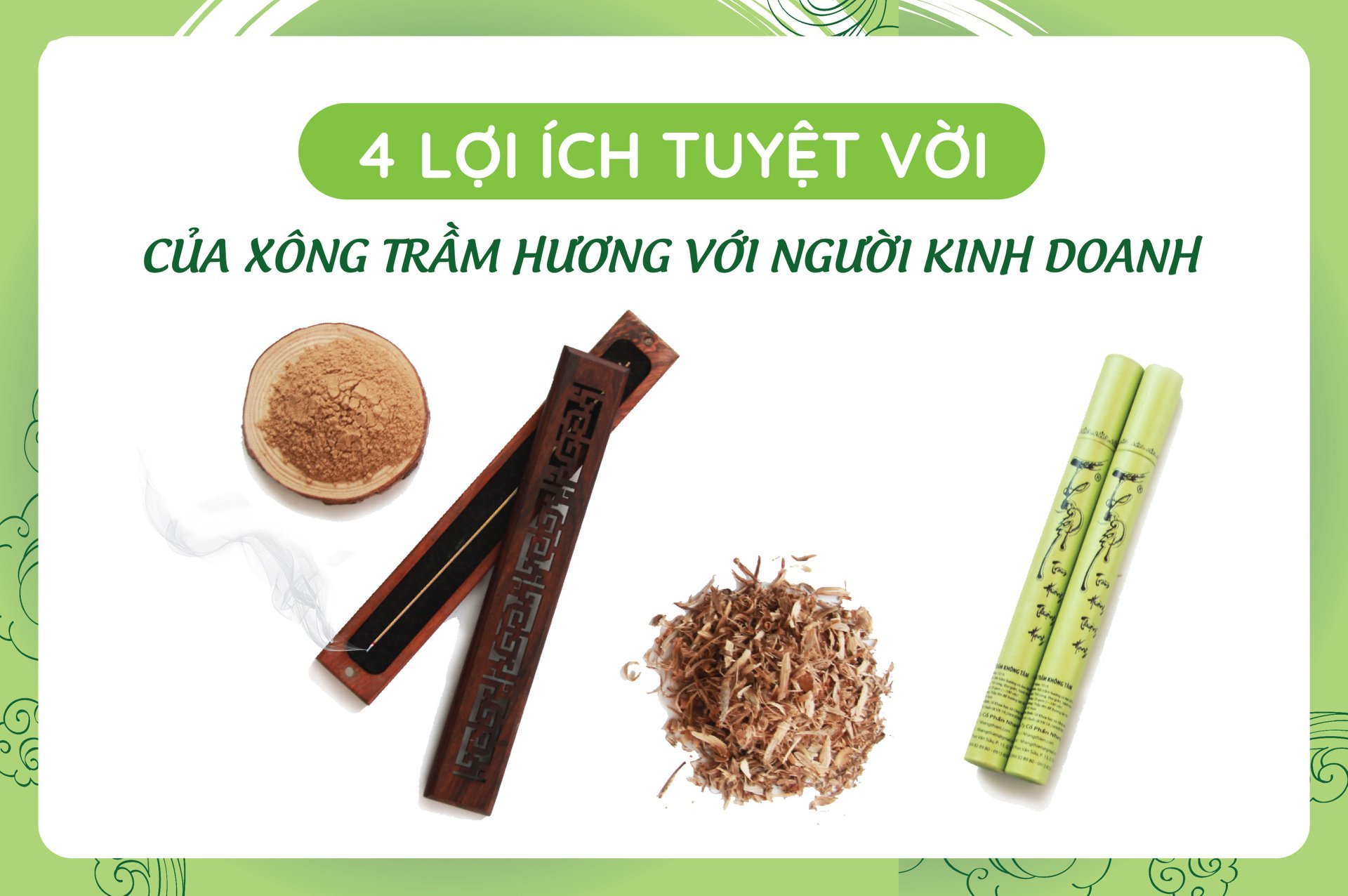 4 lợi ích tuyệt vời của xông trầm hương với người kinh doanh