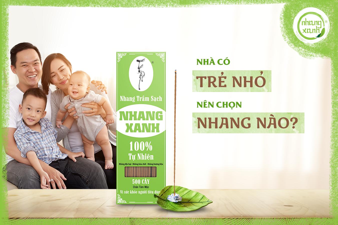 Nhà có trẻ nhỏ nên chọn nhang nào?