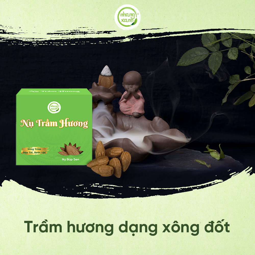 Xông nụ trầm hương bằng thác khói phong thủy